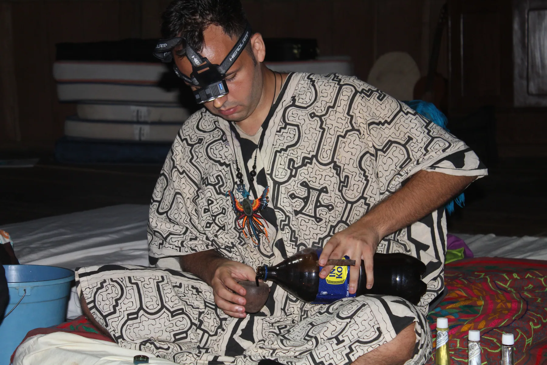 SANTOS during his ceremonial training in Peru